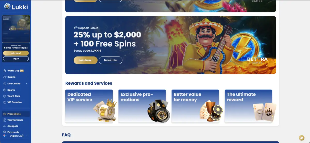Lukki Casino Promo Code
